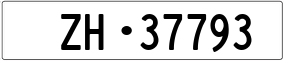 Trailer License Plate